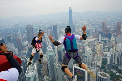 Base Jumpers Stock Photos
