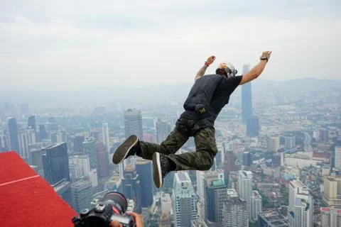 Base Jumpers Stock Photos