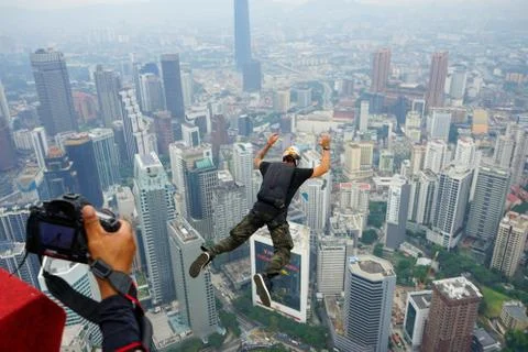 Base Jumpers Stock Photos