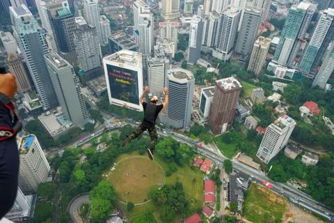 Base Jumpers Stock Photos