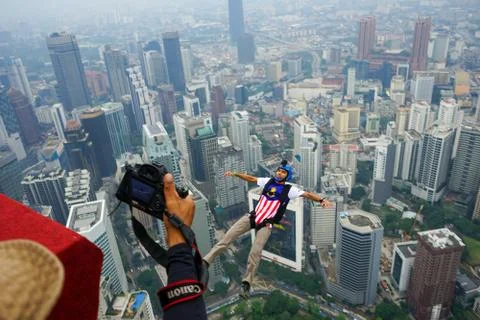 Base Jumpers Stock Photos