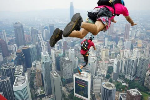 Base Jumpers Stock Photos