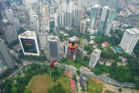 Base Jumpers Stock Photos