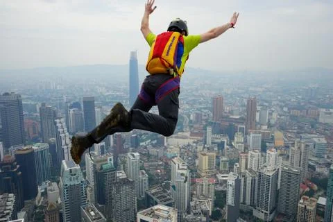 Base Jumpers Stock Photos