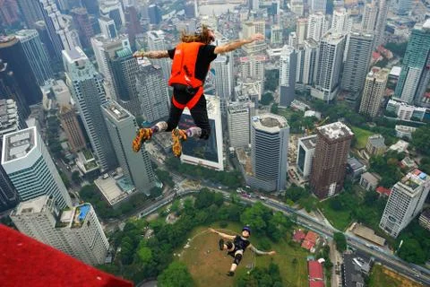Base Jumpers Stock Photos