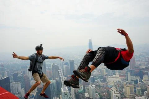 Base Jumpers Stock Photos