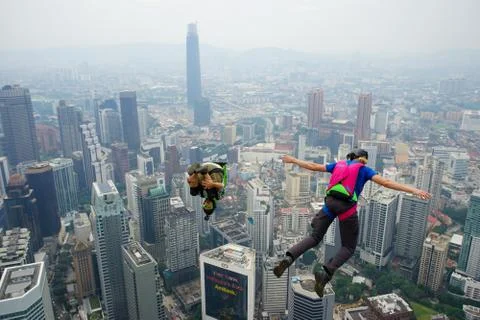 Base Jumpers Stock Photos