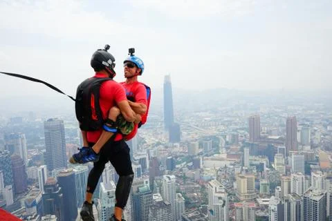 Base Jumpers Stock Photos