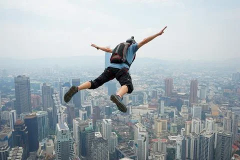 Base Jumpers Stock Photos