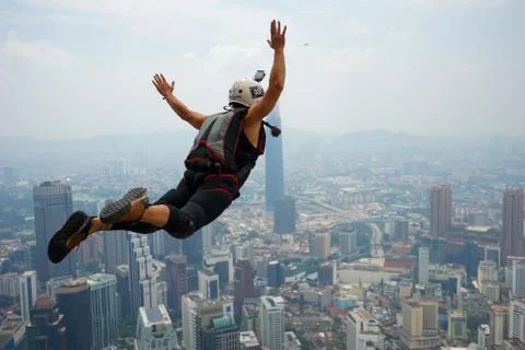 Base Jumpers Stock Photos