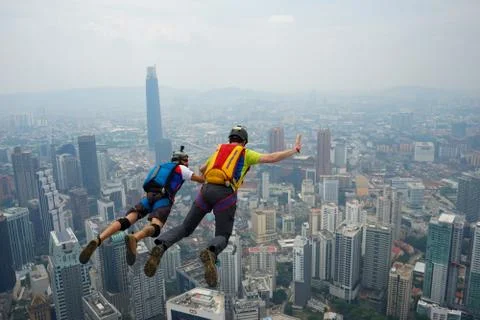 Base Jumpers Stock Photos