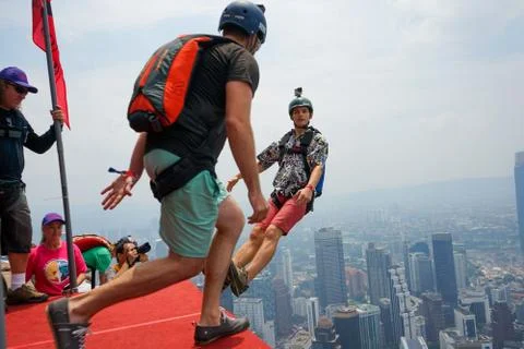 Base Jumpers Stock Photos