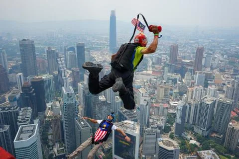 Base Jumpers Stock Photos