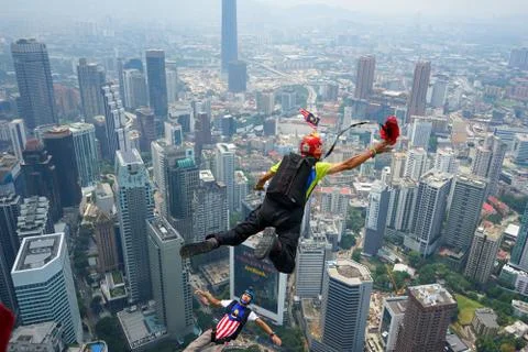 Base Jumpers Stock Photos