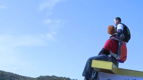 Base Jumping 1(HD) c Video stock 709096