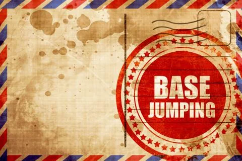 Base jumping Stock Illustration
