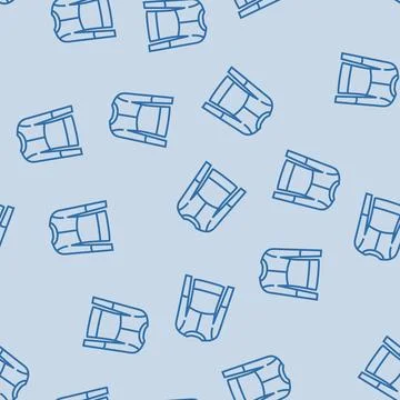 Base layer thermal underwear line seamless pattern Stock Illustration