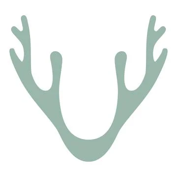 The base for the logo with the shape of lichen, deer moss, deer antlers Stock Illustration