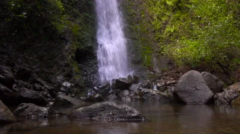 Base of Lulumahu Falls Stock Footage 67919078