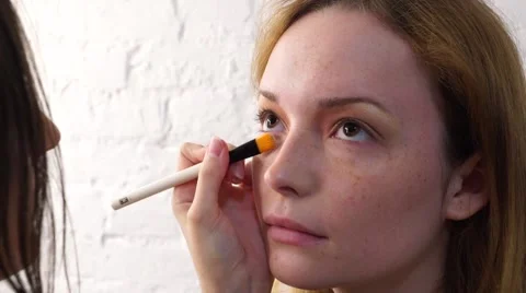 The base make-up Video stock 63120267