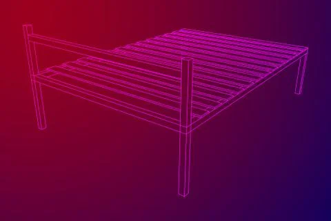 Base orthopedic bed Stock Illustration