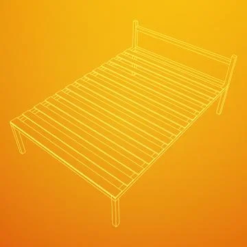 Base orthopedic bed Stock Illustration