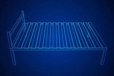 Base orthopedic bed Stock Illustration