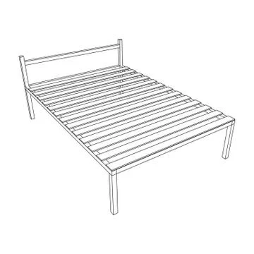 Base orthopedic bed Stock Illustration