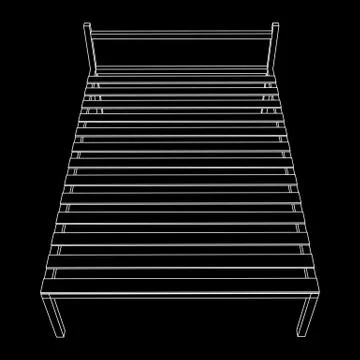 Base orthopedic bed Stock Illustration