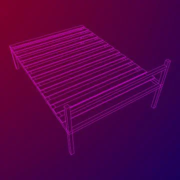 Base orthopedic bed Stock Illustration