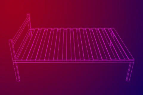 Base orthopedic bed Stock Illustration