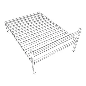 Base orthopedic bed Stock Illustration