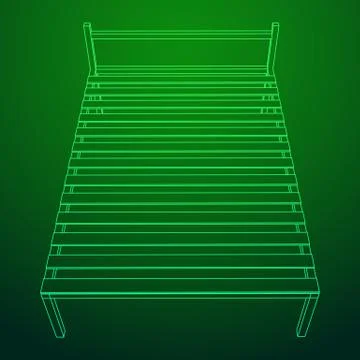 Base orthopedic bed Stock Illustration