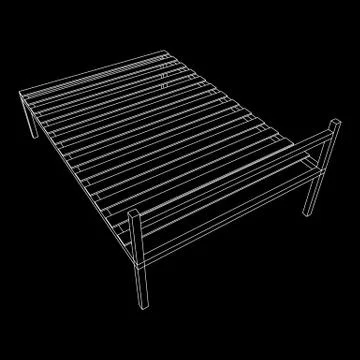 Base orthopedic bed Stock Illustration