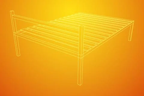 Base orthopedic bed Stock Illustration