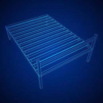 Base orthopedic bed Stock Illustration