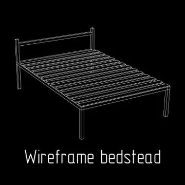 Base orthopedic bed Stock Illustration