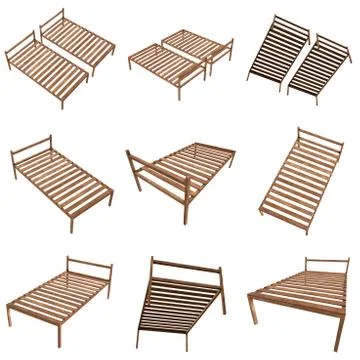 Base orthopedic bed Stock Illustration