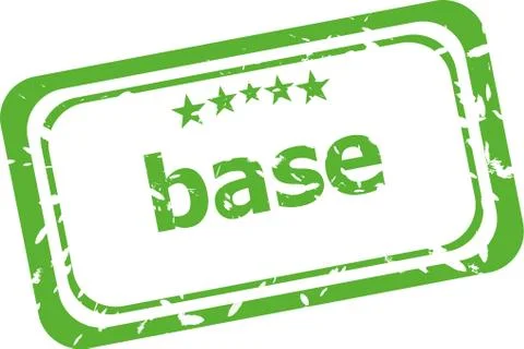 Base on rubber stamp over a white background Stock Illustration