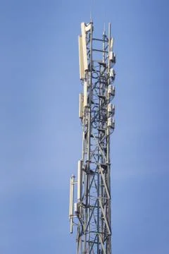 Base station network operator. 5G. 4G, 3G mobile technologies Foto stock