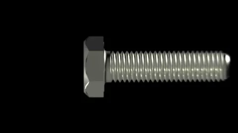Base Steel Screw visual loop 720p Stockbeeldmateriaal 34903766