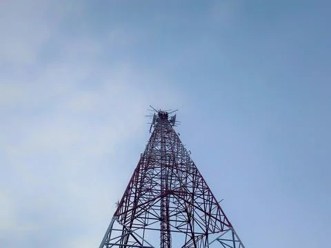 Base transceiver station tower Stock Photos