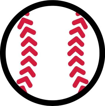 Baseball 2 Colors Pic Illustrazione stock