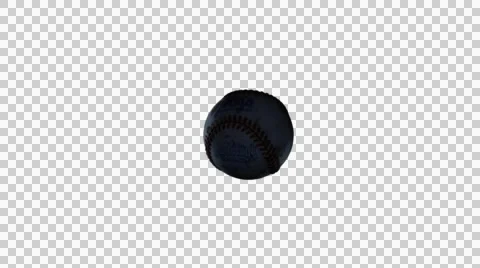 Baseball 3D animation with alpha matte Stock Footage 53892215