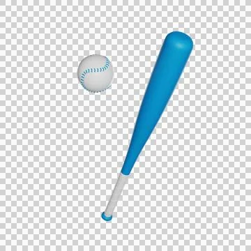Baseball 3D render icon Stock Illustration