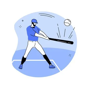 Baseball abstract concept vector illustration. Stock Illustration