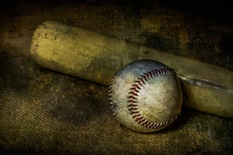 Baseball and Bat Stock Photos