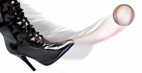 Baseball and Boot. Stock Photos