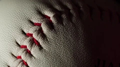 A baseball and equipment with a moving light follow Stock Footage 224319837