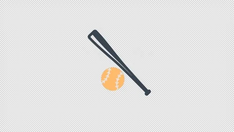 Baseball animated icon. Video stock 281417306
